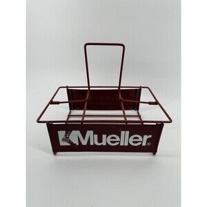 Vintage Mueller Metal Sports Drink Carrier for 6 Bottles